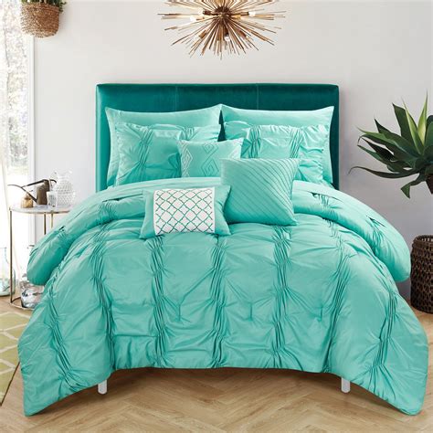 turquoise comforter full|More.